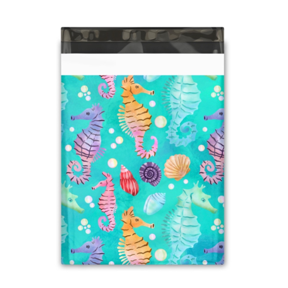 🆕 Seahorse Poly Mailers Seller Shipping Bags 10 Pack